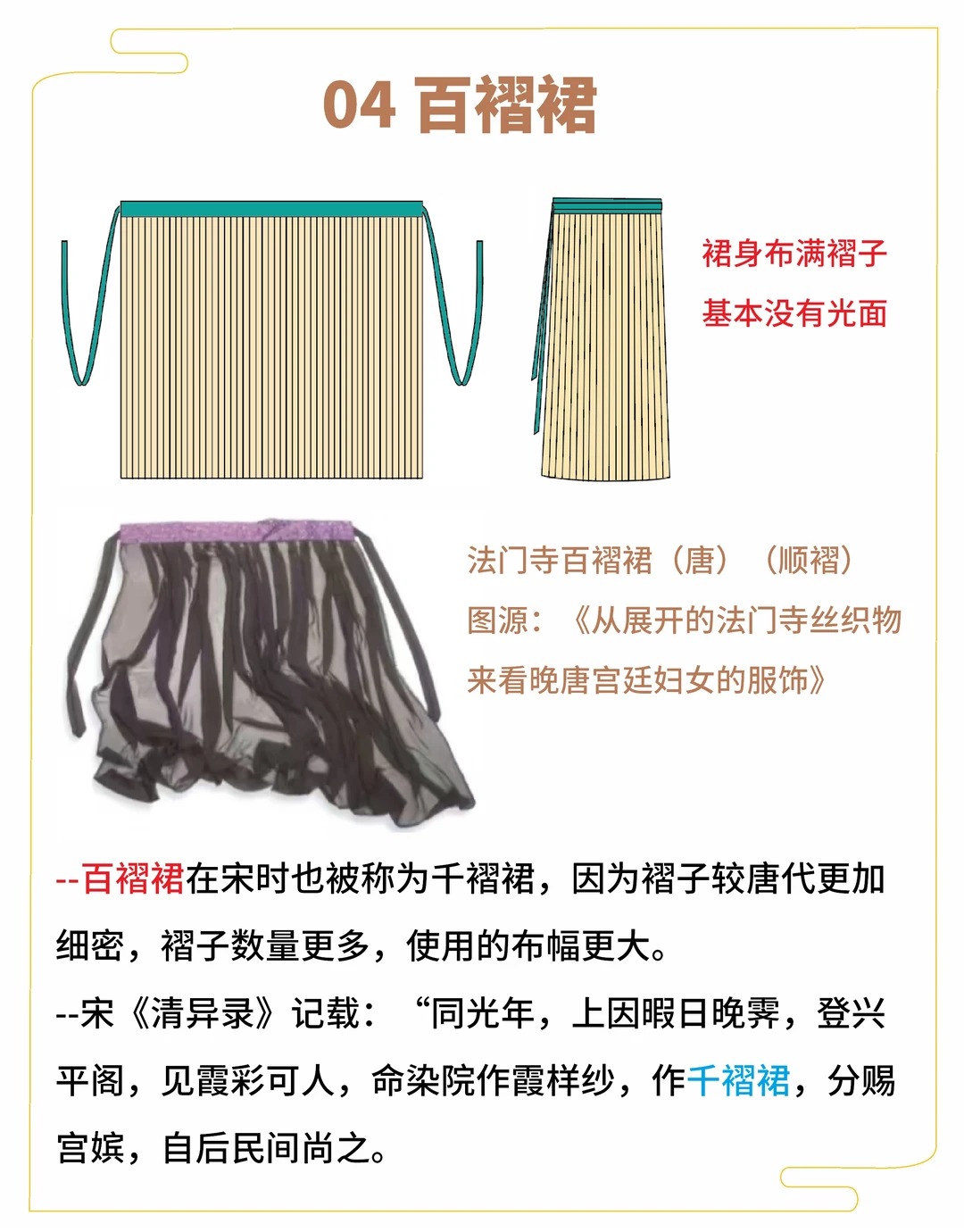 汉服单品知识系列(四)_ 百褶_迭裙_5_爱美研究所所长_来自小红书网页版